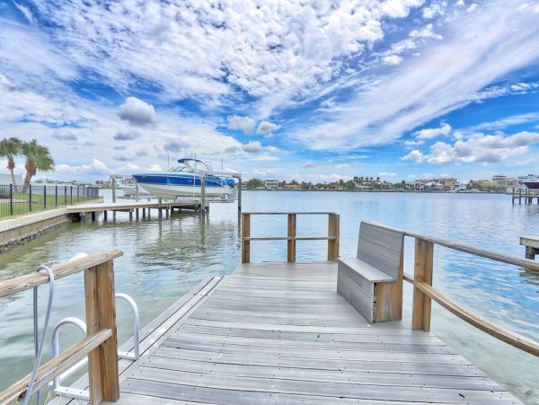 St. Pete Beach Vacation Rental Florida Beach House with Pool, Dock & Water Views