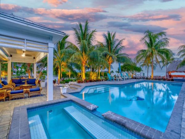 Luxury Waterfront Vacation Rental in Marathon FL Home with Heated Pool and Dock