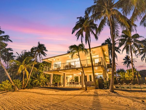Luxury Private Beachfront  Vacation Home with Heated Pool