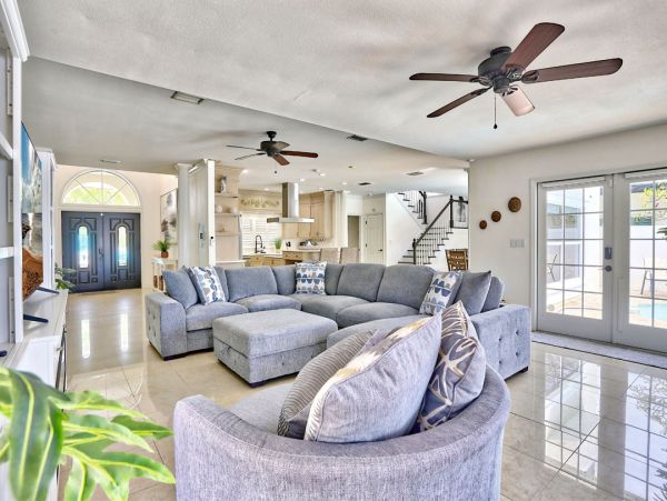 Luxury St. Pete Beach Waterfront Vacation Rental 5-Bedroom Pool Home with Private Dock