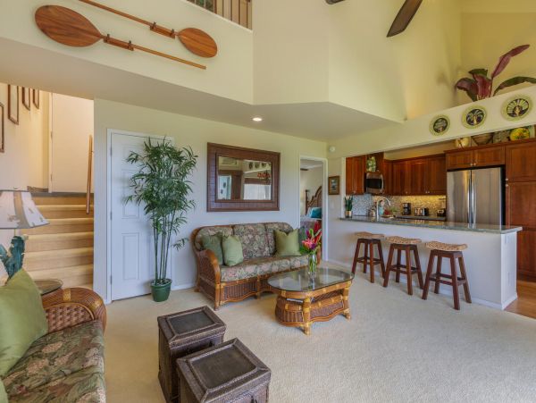 Top Floor Kauai Ocean View Rental 2 Bedroom North Shore Condo