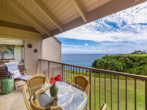 Top Floor Kauai Ocean View Rental 2 Bedroom North Shore Condo