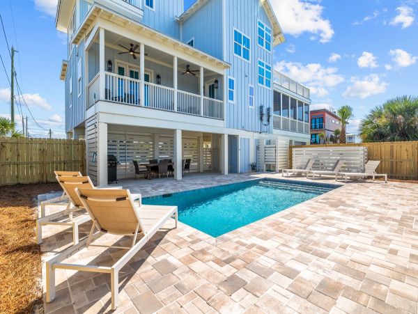 Mexico Beach Vacation Rental Gulf Coast Beach House with Pool