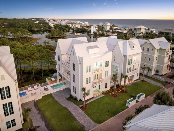 Luxury 6-Bedroom Dune Allen Vacation Rental with Pool  Steps to Beach & Lake Views
