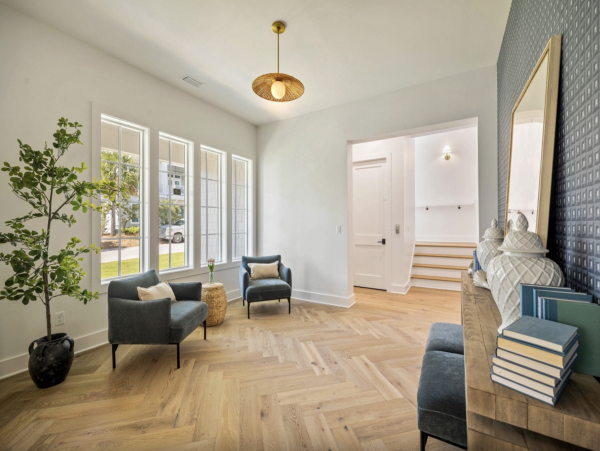 Luxury 6-Bedroom Dune Allen Vacation Rental with Pool  Steps to Beach & Lake Views