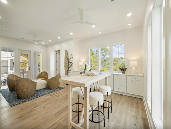 Luxury 6-Bedroom Dune Allen Vacation Rental with Pool  Steps to Beach & Lake Views