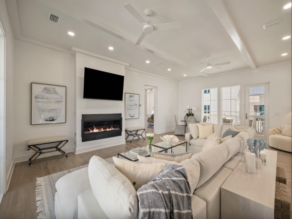 Luxury 6-Bedroom Dune Allen Vacation Rental with Pool  Steps to Beach & Lake Views