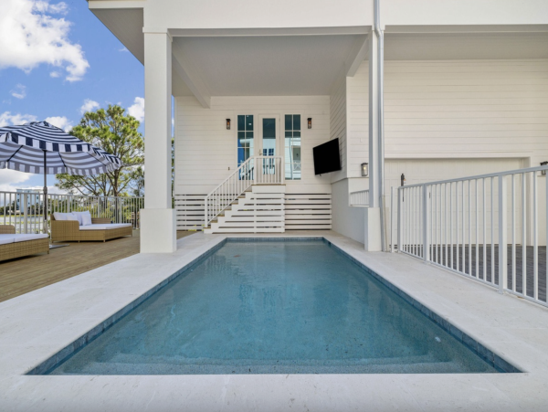Luxury 6-Bedroom Dune Allen Vacation Rental with Pool  Steps to Beach & Lake Views
