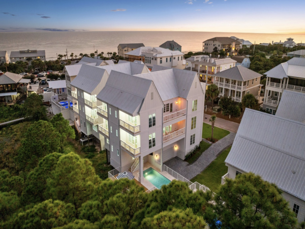 Luxury 6-Bedroom Dune Allen Vacation Rental with Pool  Steps to Beach & Lake Views
