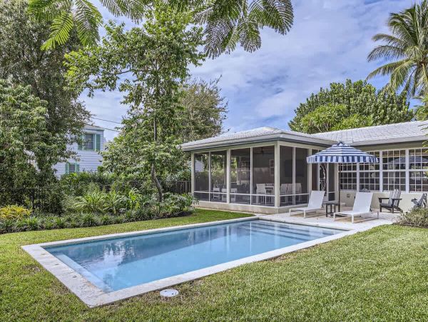 Elegant 3 Bedroom Lake Worth Beach Vacation Home with Pool & Tropical Gardens