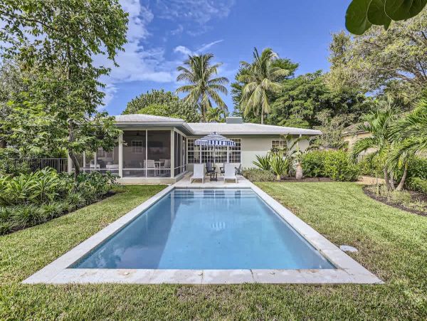 Elegant 3 Bedroom Lake Worth Beach Vacation Home with Pool & Tropical Gardens