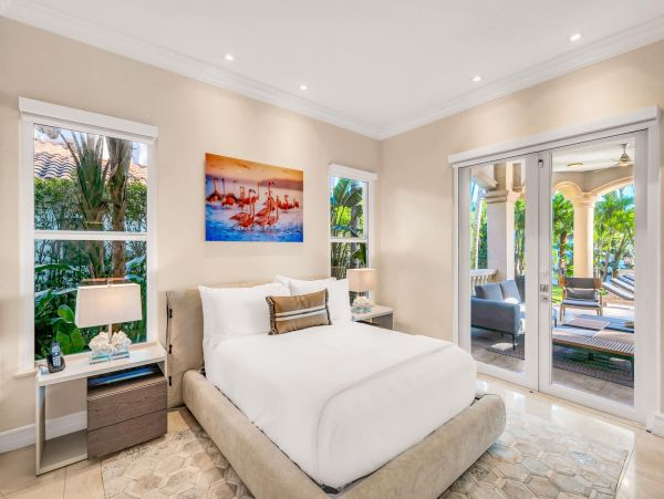 Waterfront Luxury Vacation Rental - Mediterranean - Style Villa with Private Dock