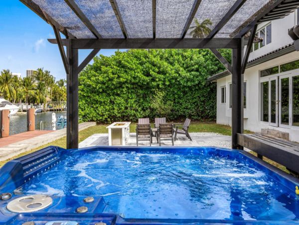 Luxury Waterfront Retreat with Private Dock and Heated Pool