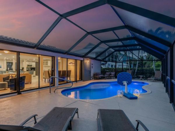 Coastal Canal Front Home with Pool - Fort Myers Beach Retreat