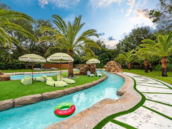 Private Gated Estate Miami Rental Villa- Private Resort Amenities