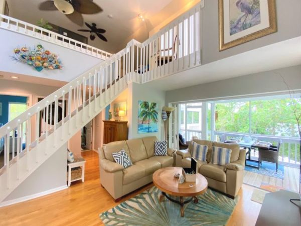 Unique Two-Bedroom With Loft Duplex Home with Heated Pool on Sanibel