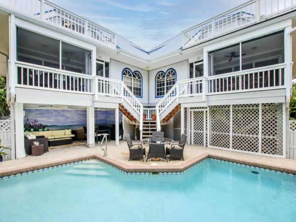 Unique Two-Bedroom With Loft Duplex Home with Heated Pool on Sanibel