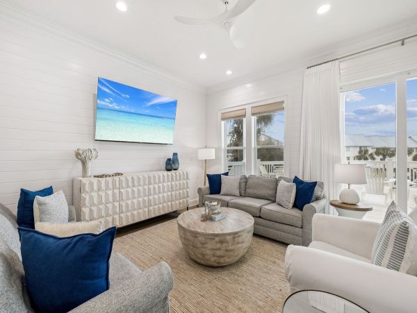 Luxurious 8-Bedroom Seagrove Beach Retreat with Pool & Lake Front