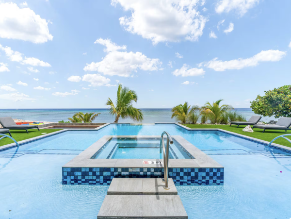 Cayman Island Luxury 8 Bedroom Villa Ocean Steps Away