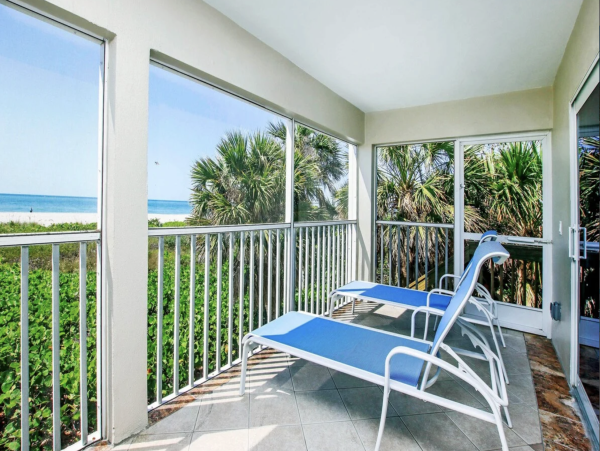 Sanibel Island Three Bedroom Beachfront Townhome Pool Views Sleeps Eight