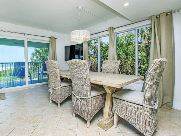 Sanibel Island Three Bedroom Beachfront Townhome Pool Views Sleeps Eight