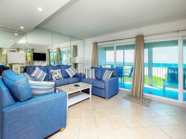 Sanibel Island Three Bedroom Beachfront Townhome Pool Views Sleeps Eight