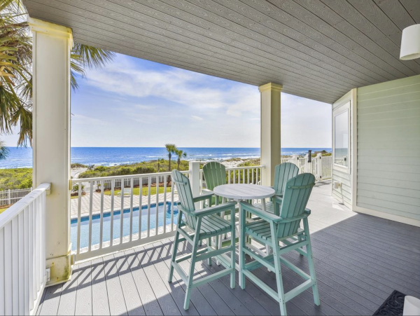 St. George Island Luxury Beach Villa Massive Pool 12 beds Sleeps 21