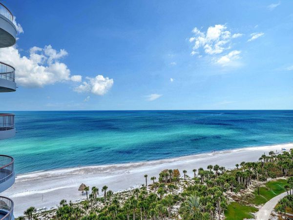 Longboat Key Luxury Two Bedroom plus Den Beachfront Condo New Rental Open For Season!