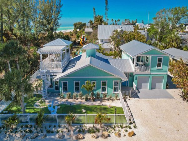 Steps to The Sand Anna Maria Island Gulf Front Vacation Rental Home.