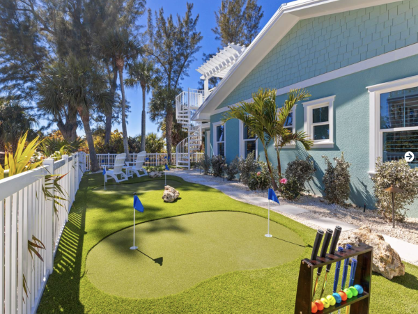 Steps to The Sand Anna Maria Island Gulf Front Vacation Rental Home.