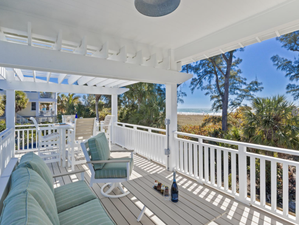 Steps to The Sand Anna Maria Island Gulf Front Vacation Rental Home.