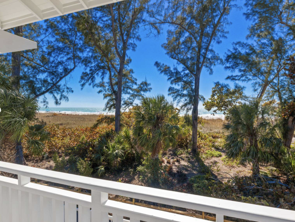 Steps to The Sand Anna Maria Island Gulf Front Vacation Rental Home.
