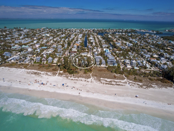 Steps to The Sand Anna Maria Island Gulf Front Vacation Rental Home.