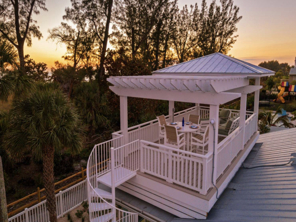 Steps to The Sand Anna Maria Island Gulf Front Vacation Rental Home.