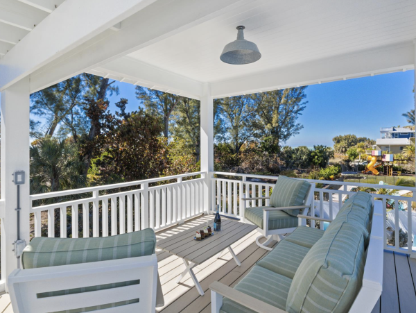 Steps to The Sand Anna Maria Island Gulf Front Vacation Rental Home.