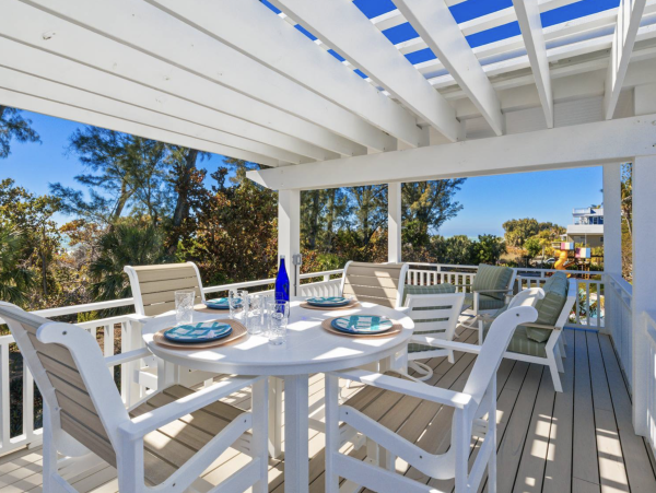 Steps to The Sand Anna Maria Island Gulf Front Vacation Rental Home.