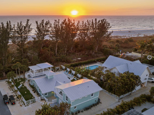 Steps to The Sand Anna Maria Island Gulf Front Vacation Rental Home.