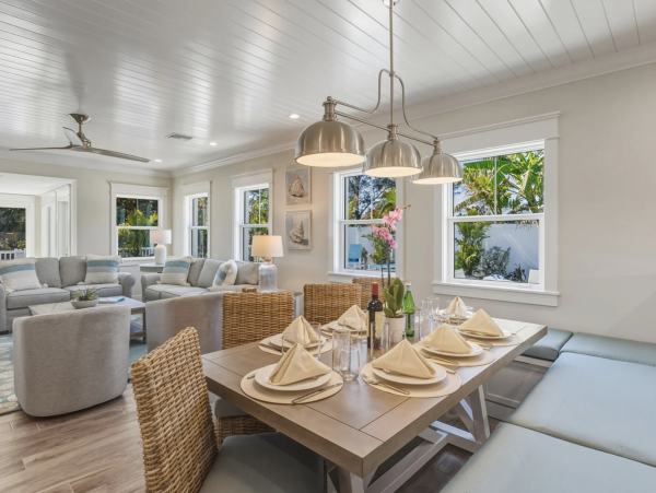 Steps to The Sand Anna Maria Island Gulf Front Vacation Rental Home.