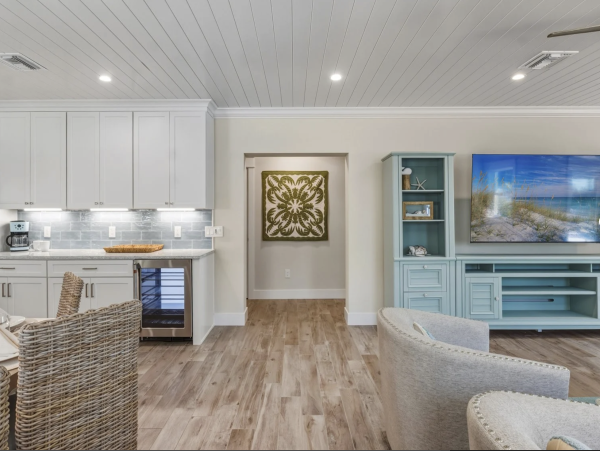 Steps to The Sand Anna Maria Island Gulf Front Vacation Rental Home.