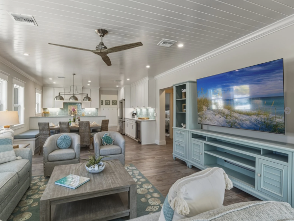 Steps to The Sand Anna Maria Island Gulf Front Vacation Rental Home.