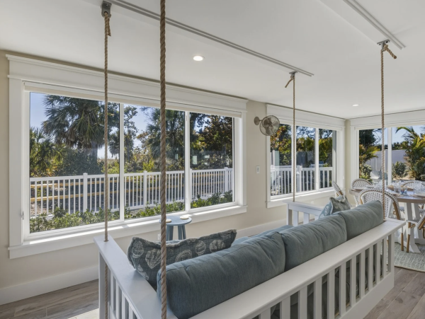 Steps to The Sand Anna Maria Island Gulf Front Vacation Rental Home.