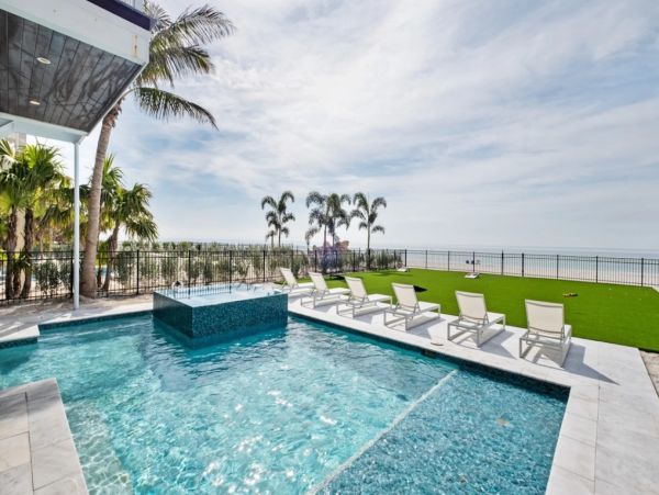 Beachfront Anna Maria Island Luxury Vacation Rental - Bradenton Beach Eight Bedroom Pool Home