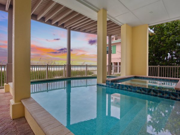 Anna Maria Beachfront Home with Private Pool and Spa