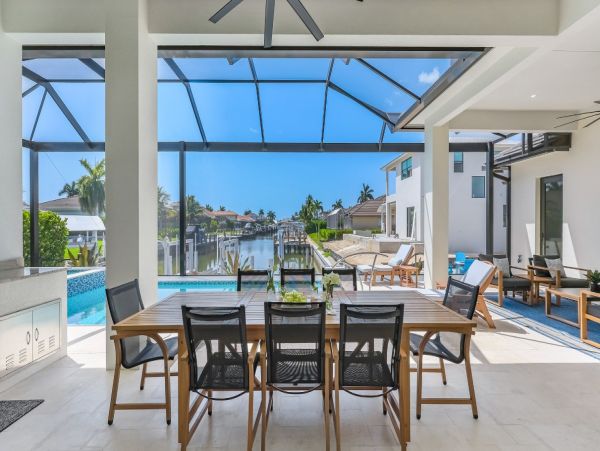 Marco Island Waterfront Home with Heated Pool