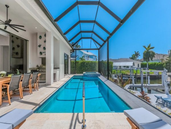 Marco Island Waterfront Home with Heated Pool