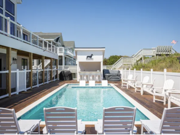 Beachfront Outer Banks Beach House with Private Pool Views & Movie Theatre