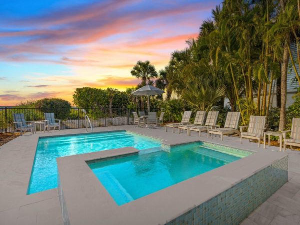 Gulf-Front Four-Bedroom Home With Pool in Captiva