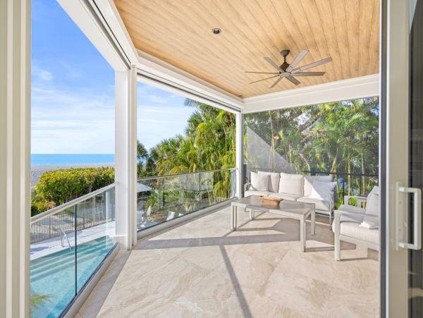 Gulf-Front Four-Bedroom Home With Pool in Captiva