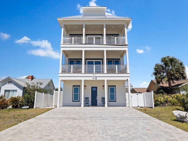 Luxury Panama City Beach House ocean Views Beach Right Across Street Private Pool 22 Guests