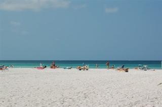 white sandy beach